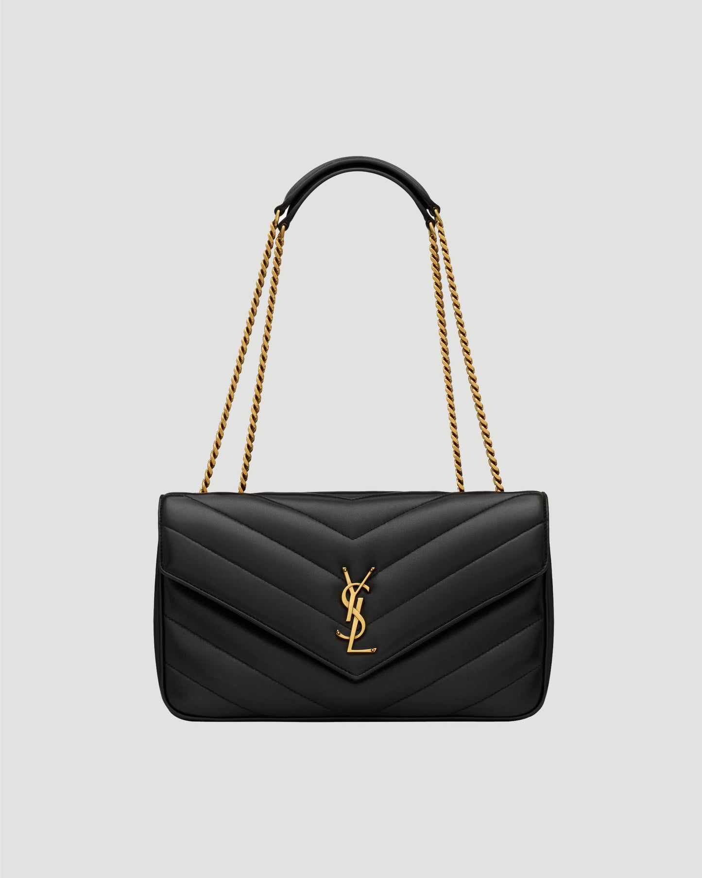 MEDIUM LOULOU IN MATELASSÉ LAMBSKIN