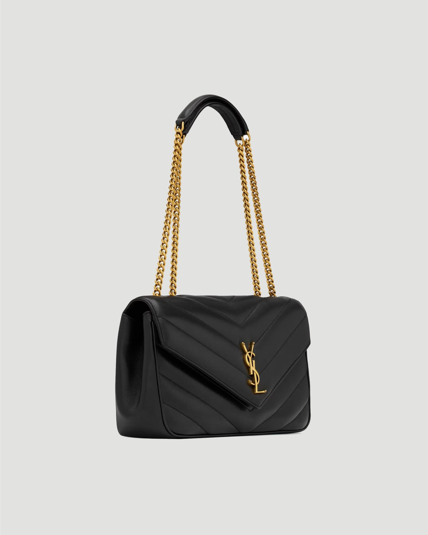 MEDIUM LOULOU IN MATELASSÉ LAMBSKIN