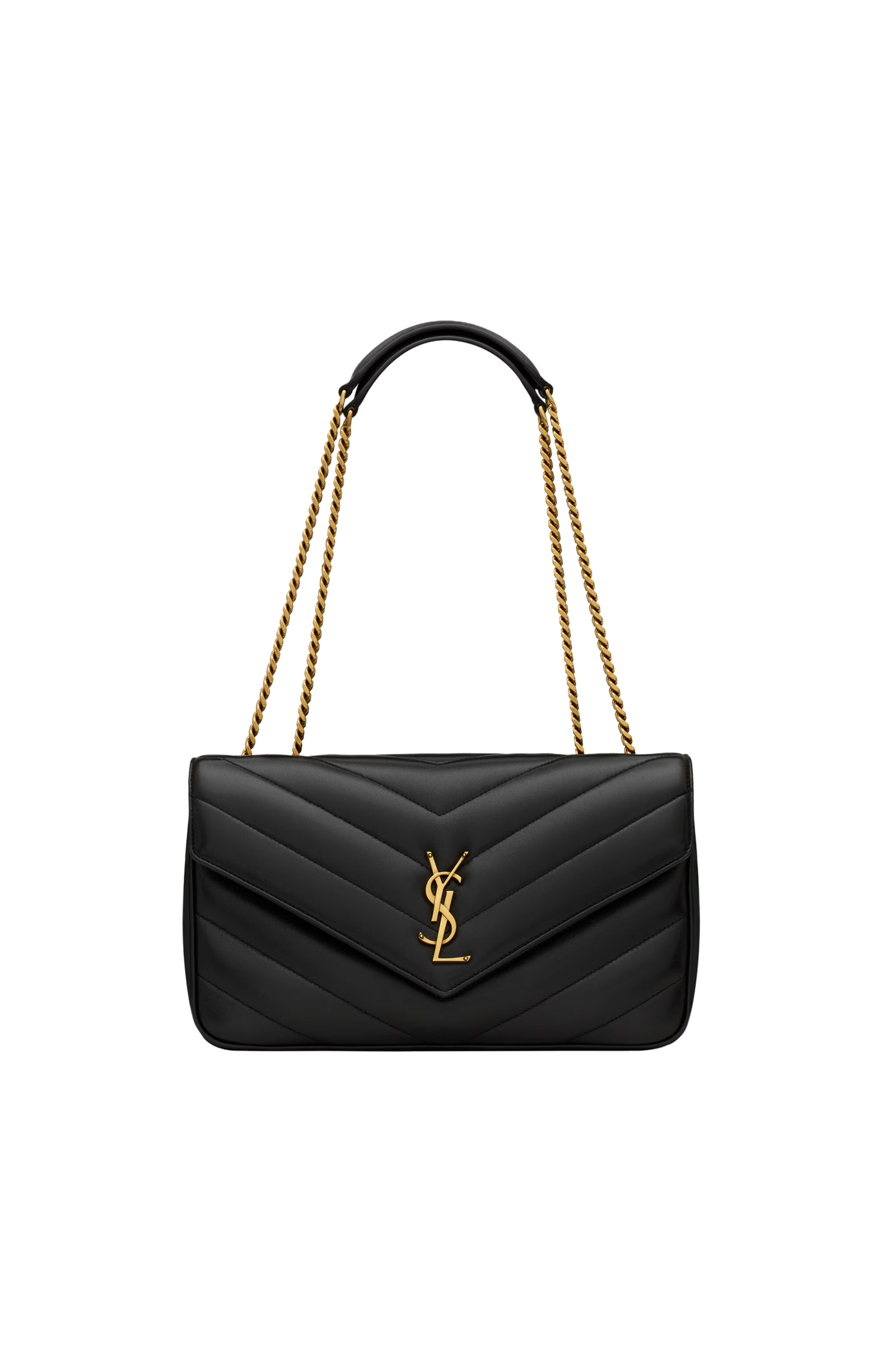 MEDIUM LOULOU IN MATELASSÉ LAMBSKIN