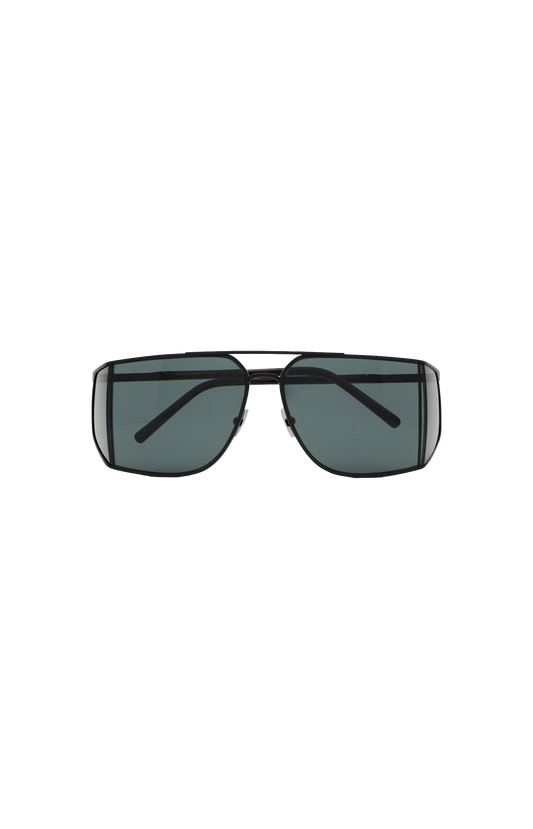 Saint Laurent SL 750 Sunglasses in Black — front view