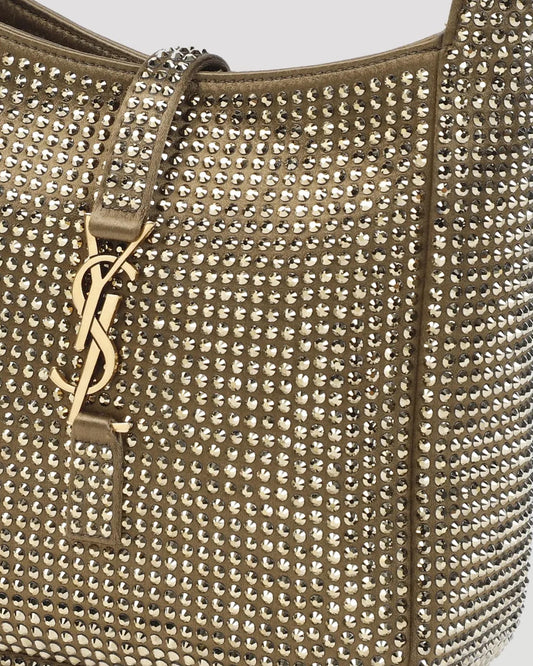 LE 5 À 7 Supple Baby in Silk Satin And Crystals