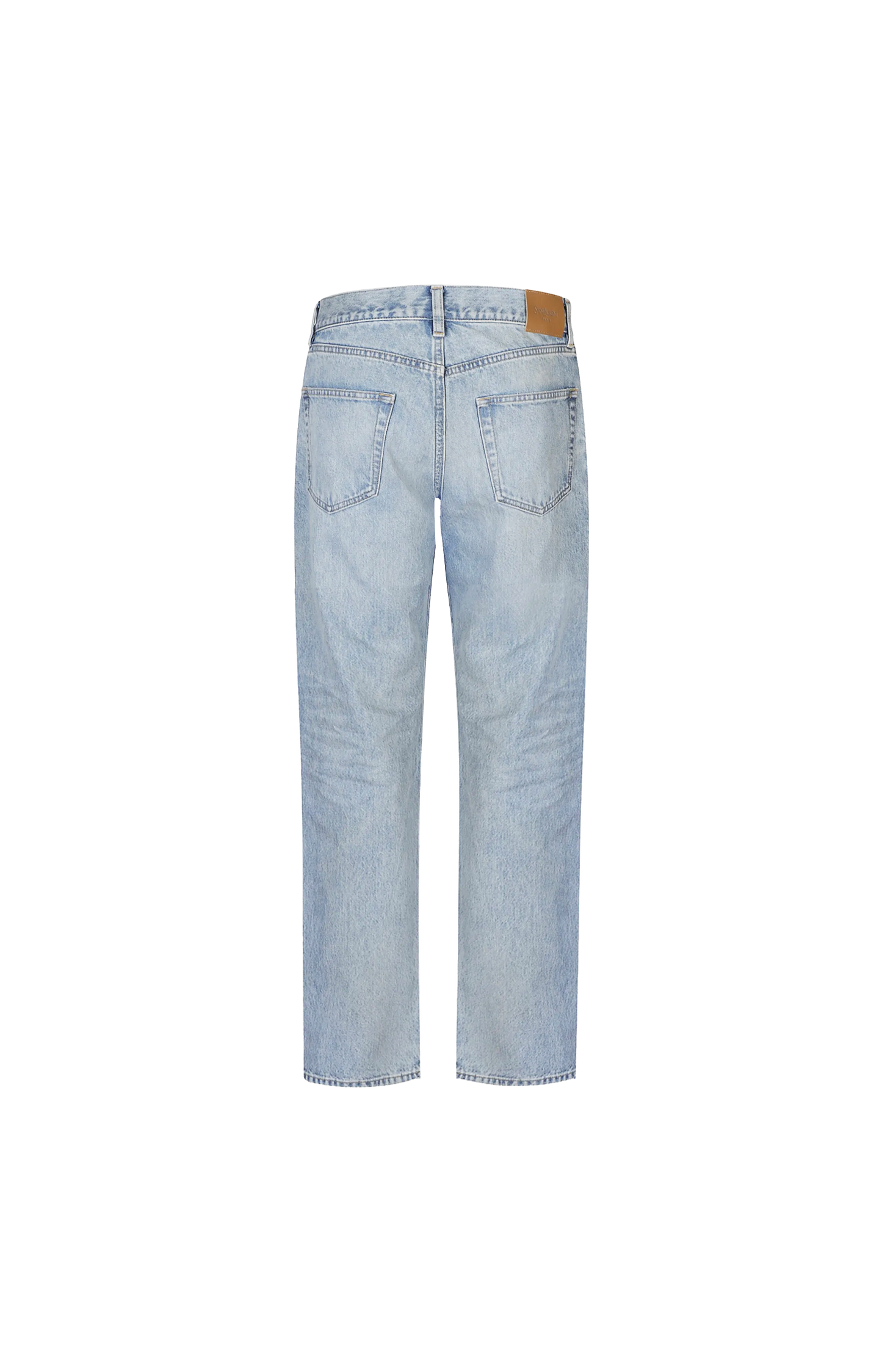 Clear blue jeans