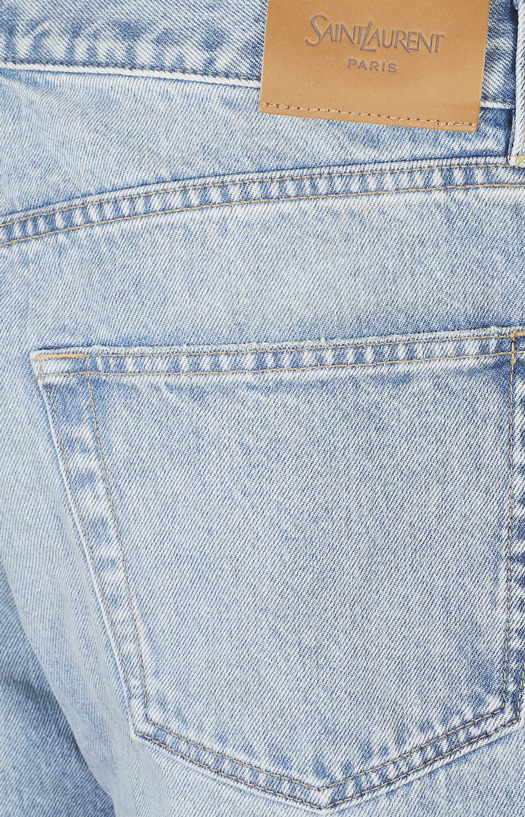 Clear blue jeans