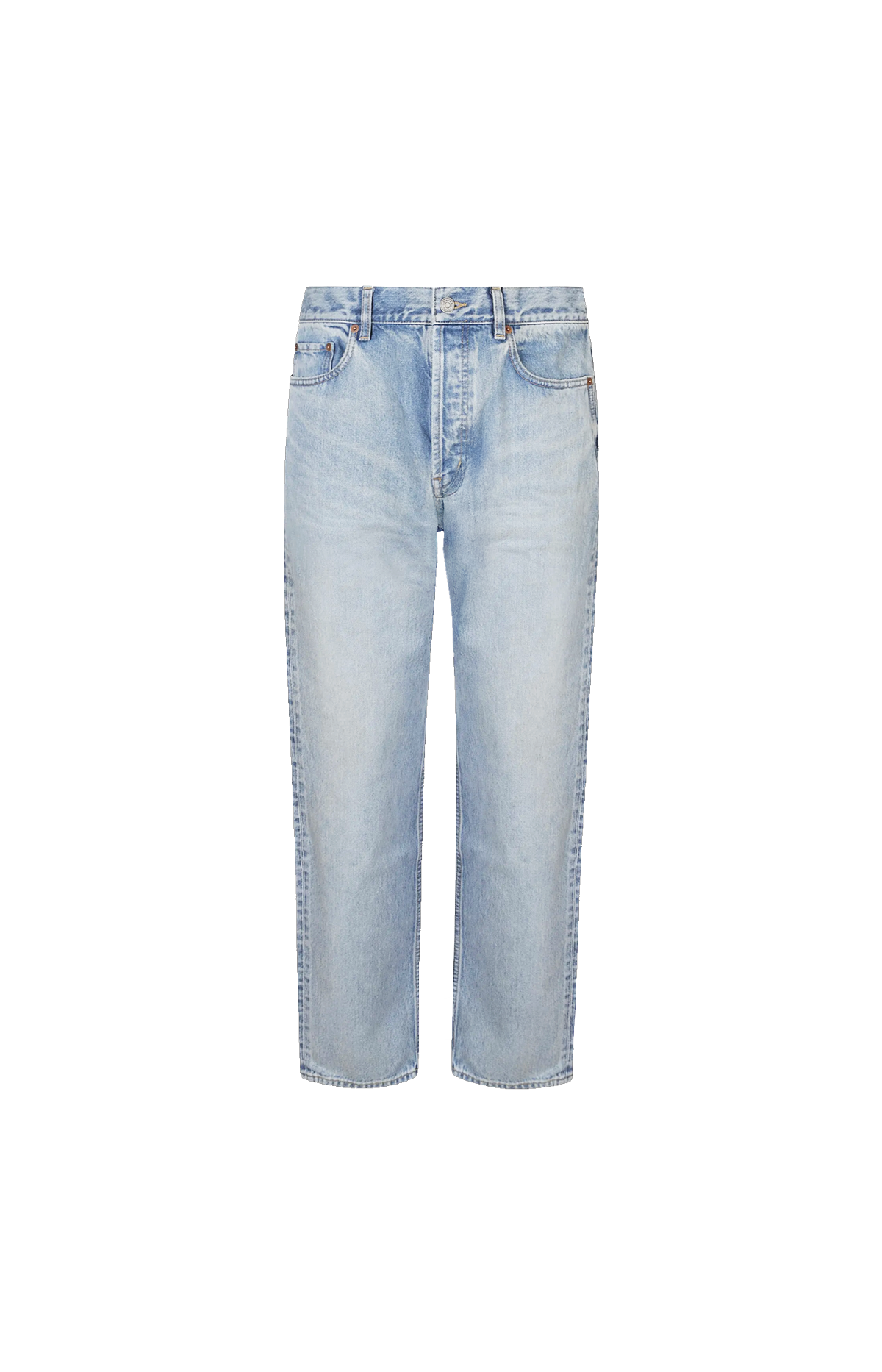 Clear blue jeans