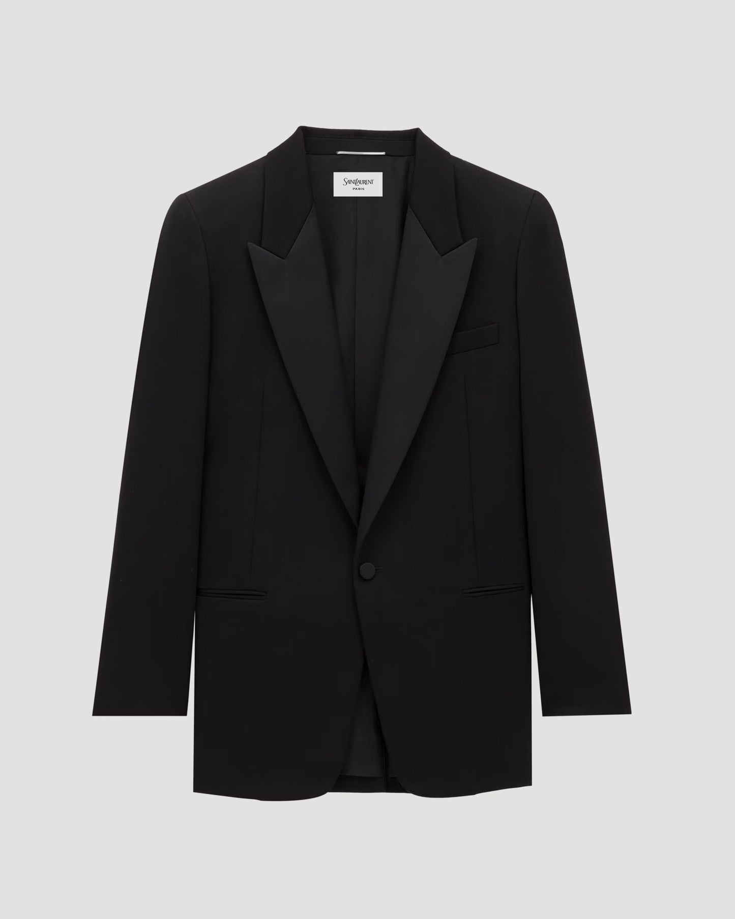 Tuxedo Jacket in Grain De Poudre