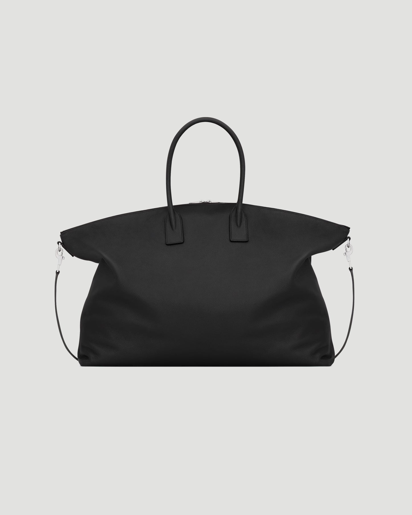 Giant Bowling Tote in Grained Leather
