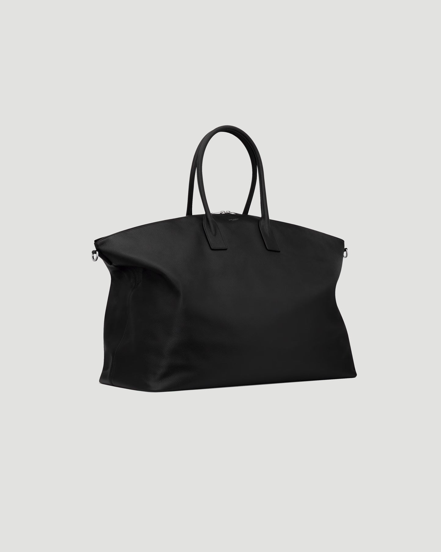 Giant Bowling Tote in Grained Leather