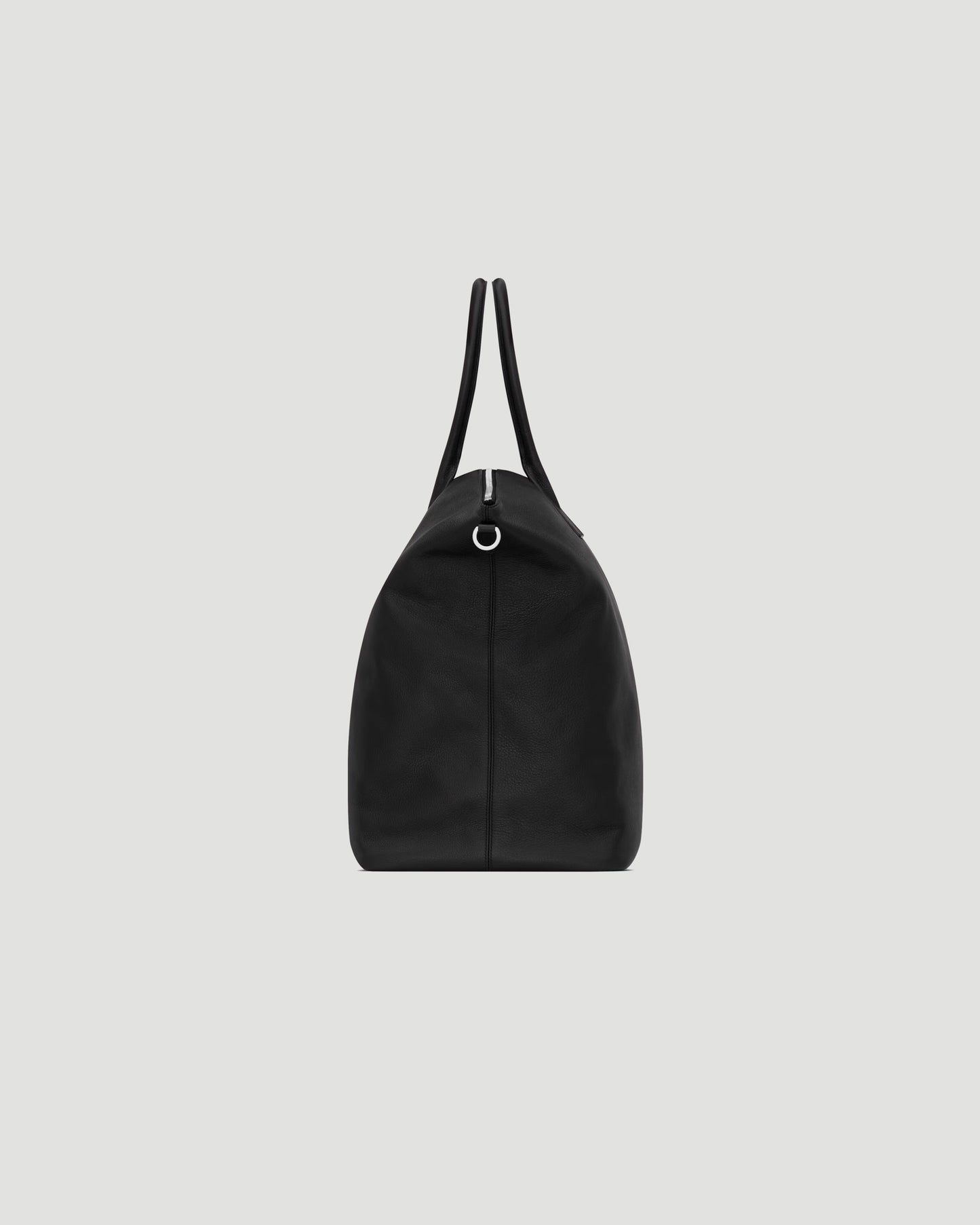 Giant Bowling Tote in Grained Leather