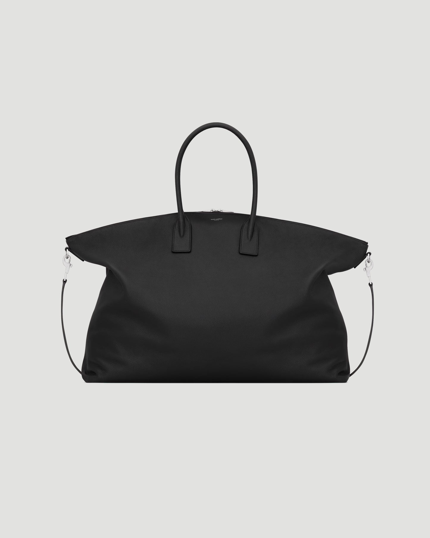 Giant Bowling Tote in Grained Leather