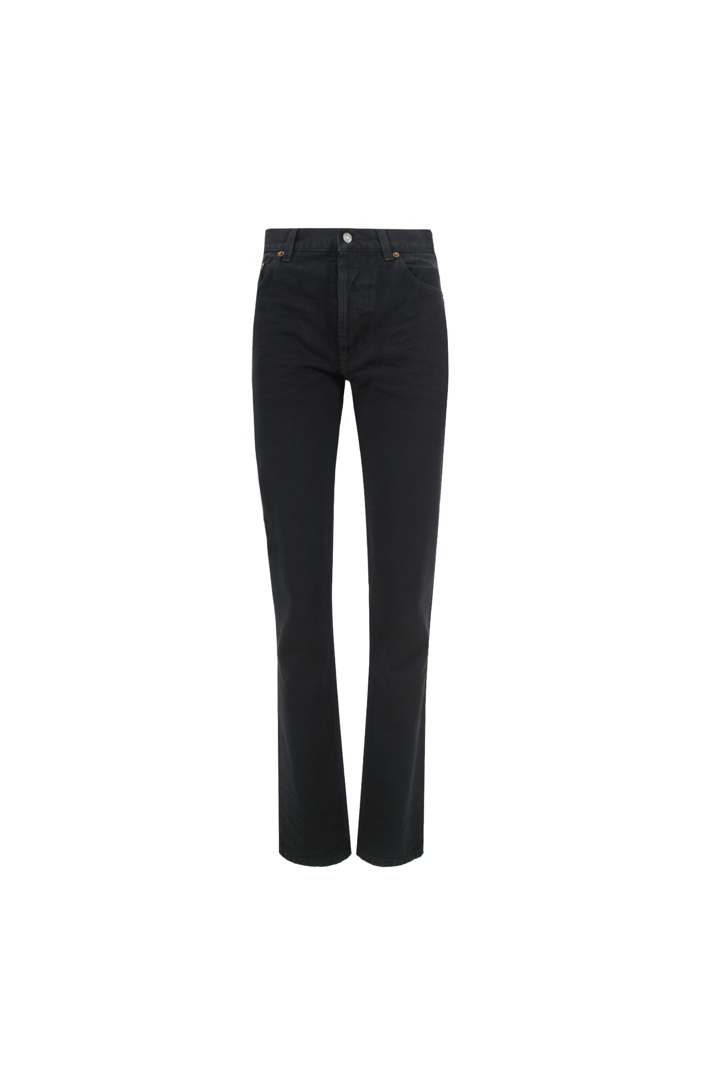 Slim Straight-Leg Jeans in Black