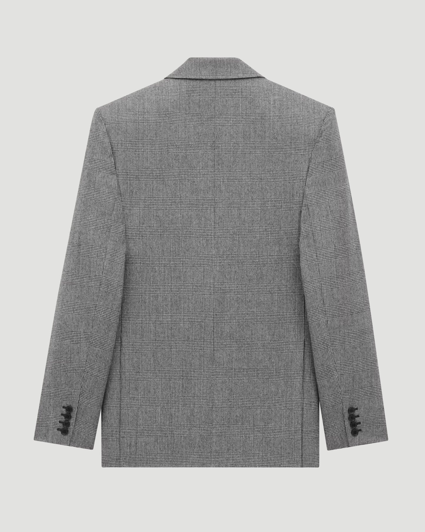 Jacket in Prince of Wales Wool Flannel