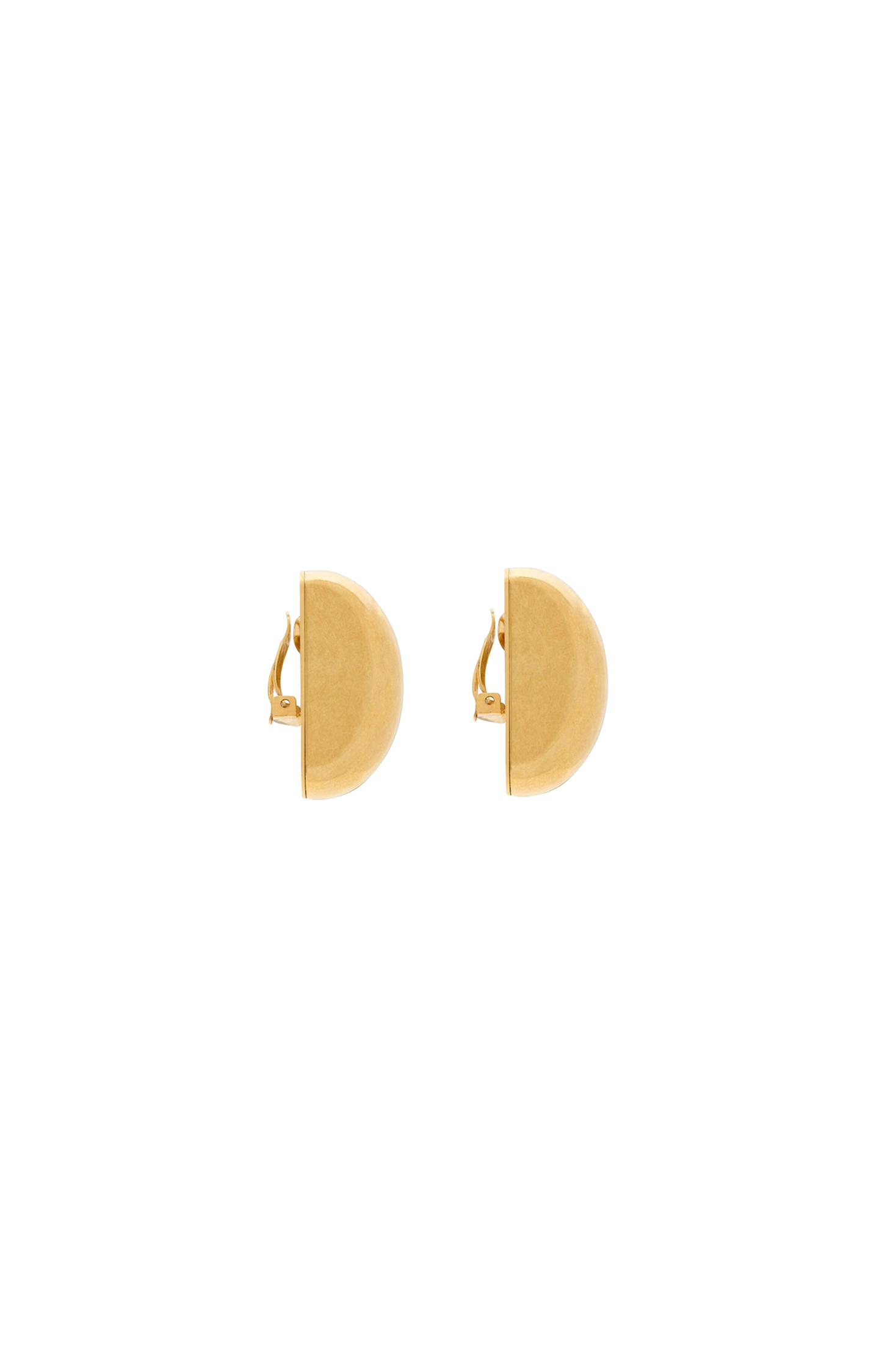 BUMPY double disk earrings in metal