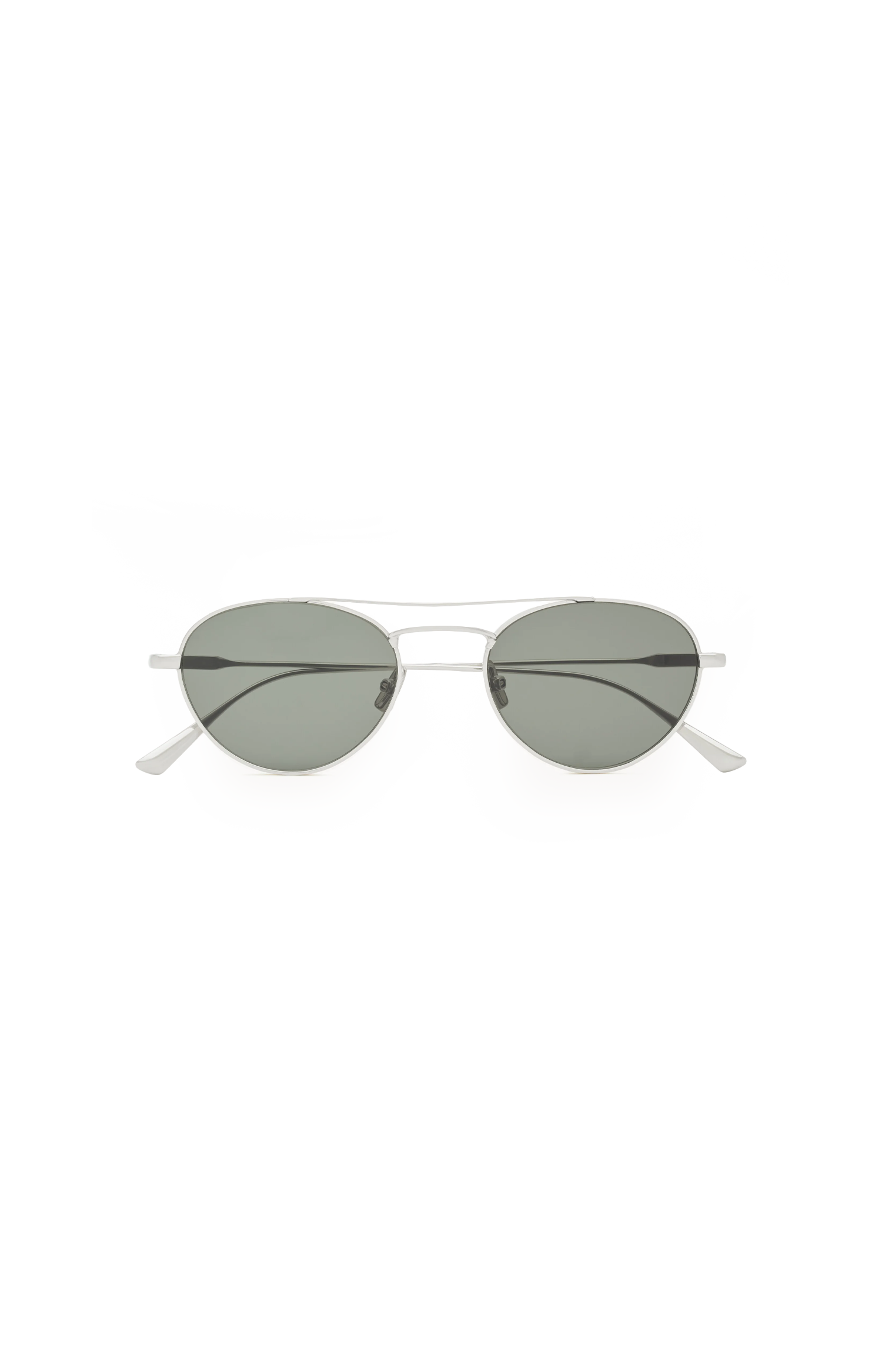 Saint Laurent SL 97 Sunglasses in Silver — front view
