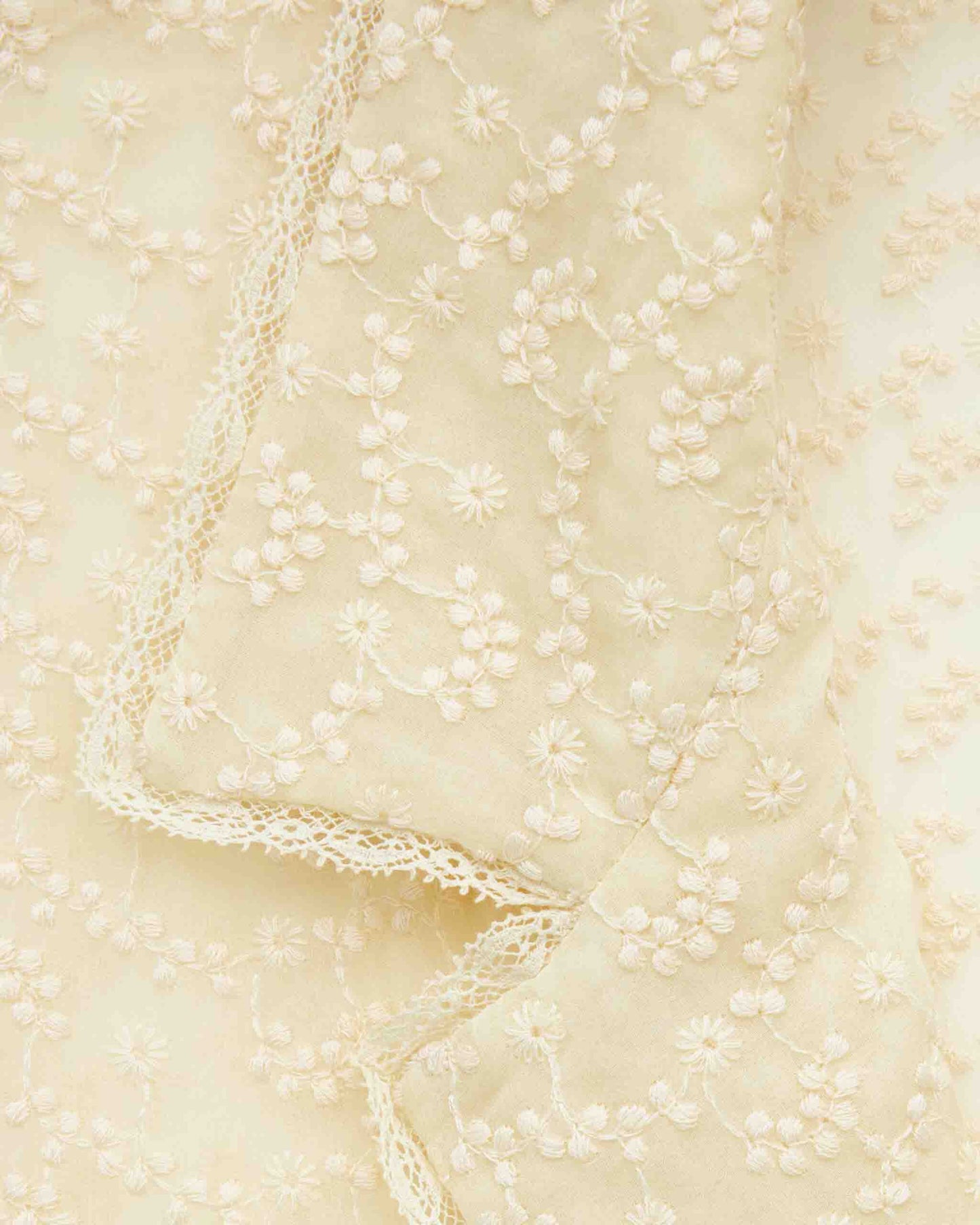 Set in Broderie Anglaise And Muslin