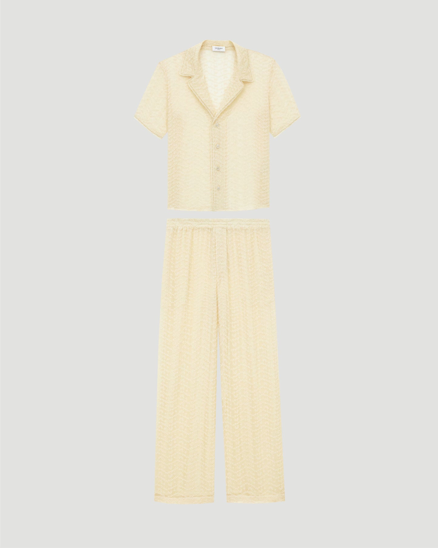 Set in Broderie Anglaise And Muslin