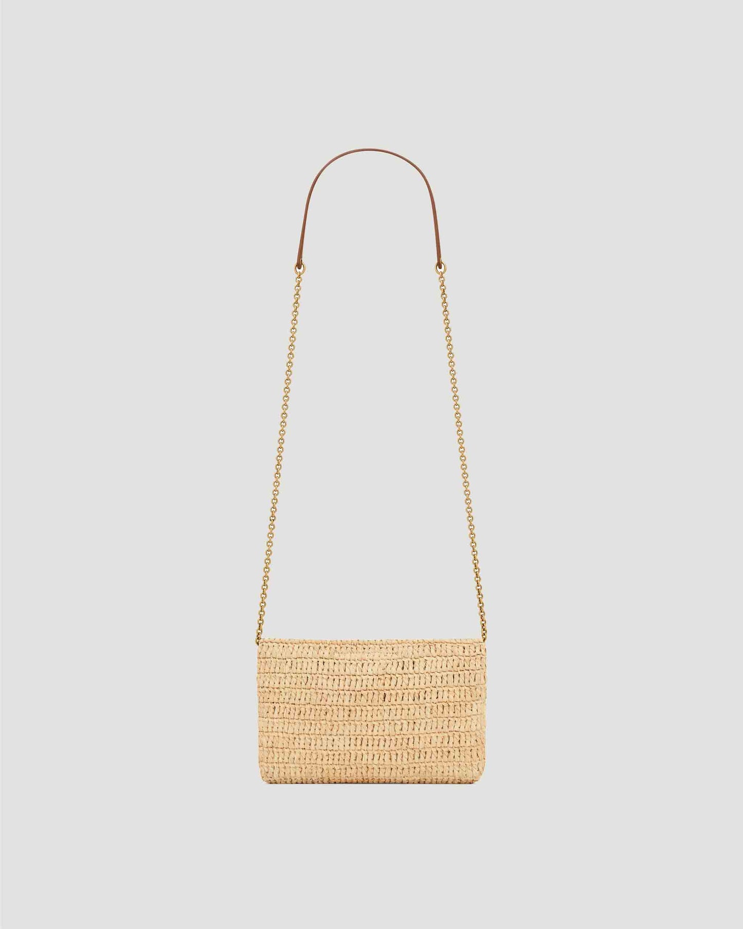 Cassandre Chain Pouch in Raffia