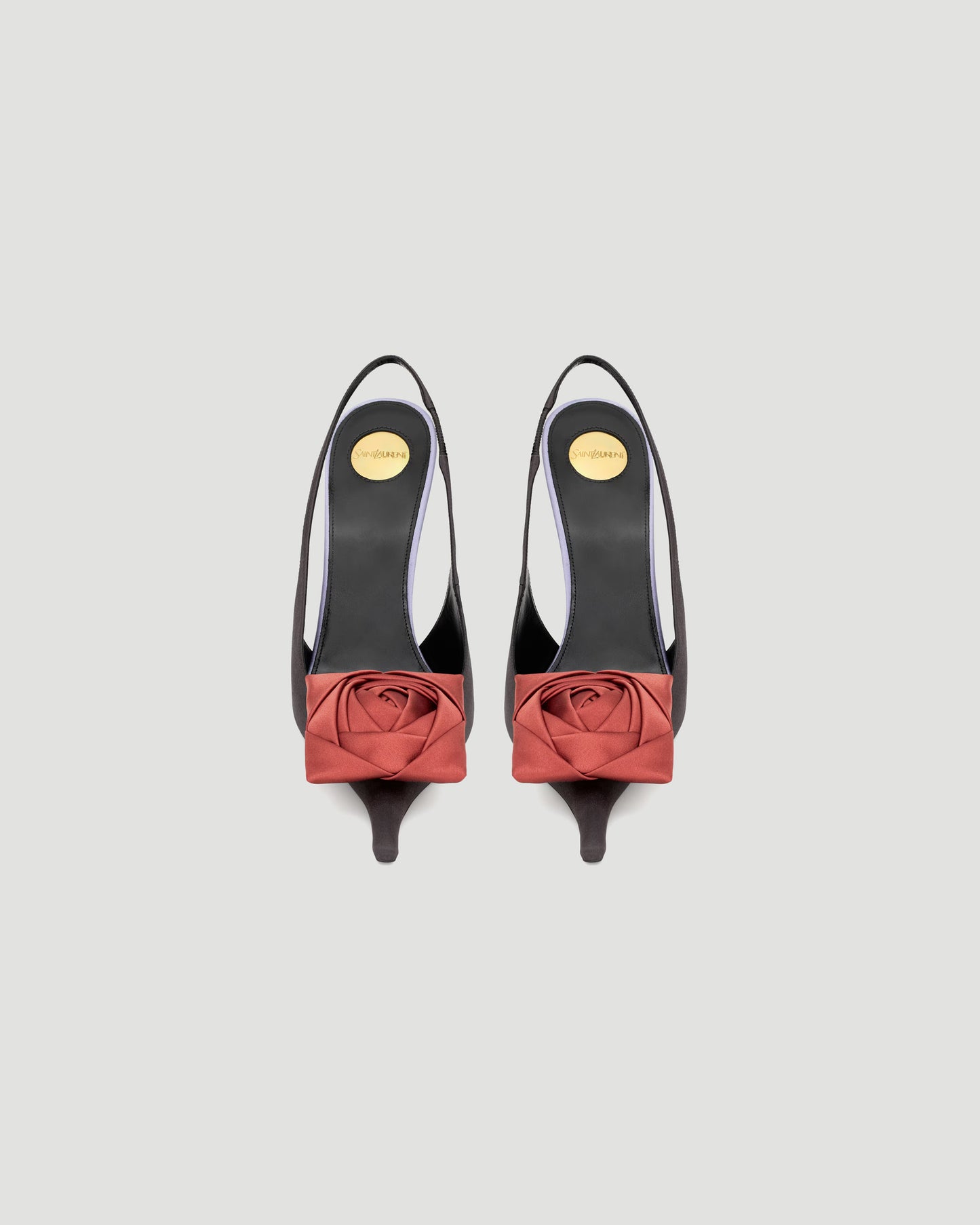 Amalia Slingback Pumps in Satin Crepe