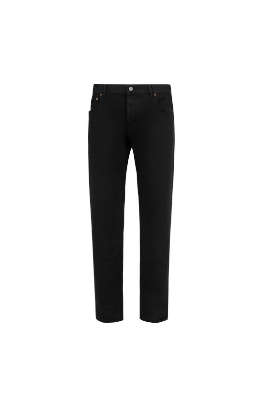 Straight-Leg Jeans in Black