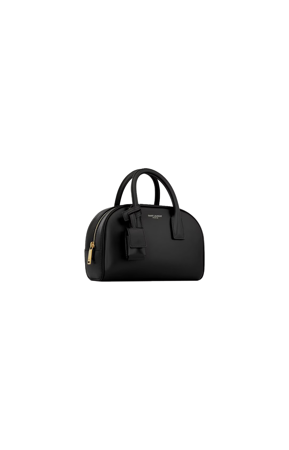 Sac De Jour Boston Mini Bag in Box Leather in Black