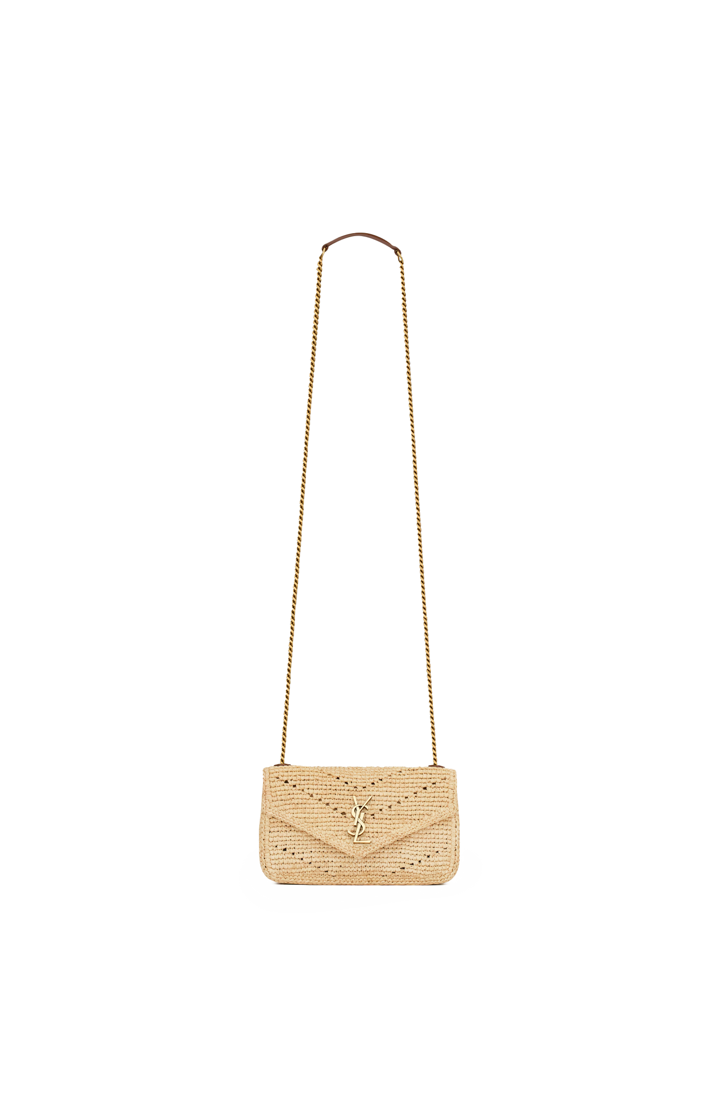 Loulou Mini Shoulder Bag in Raffia