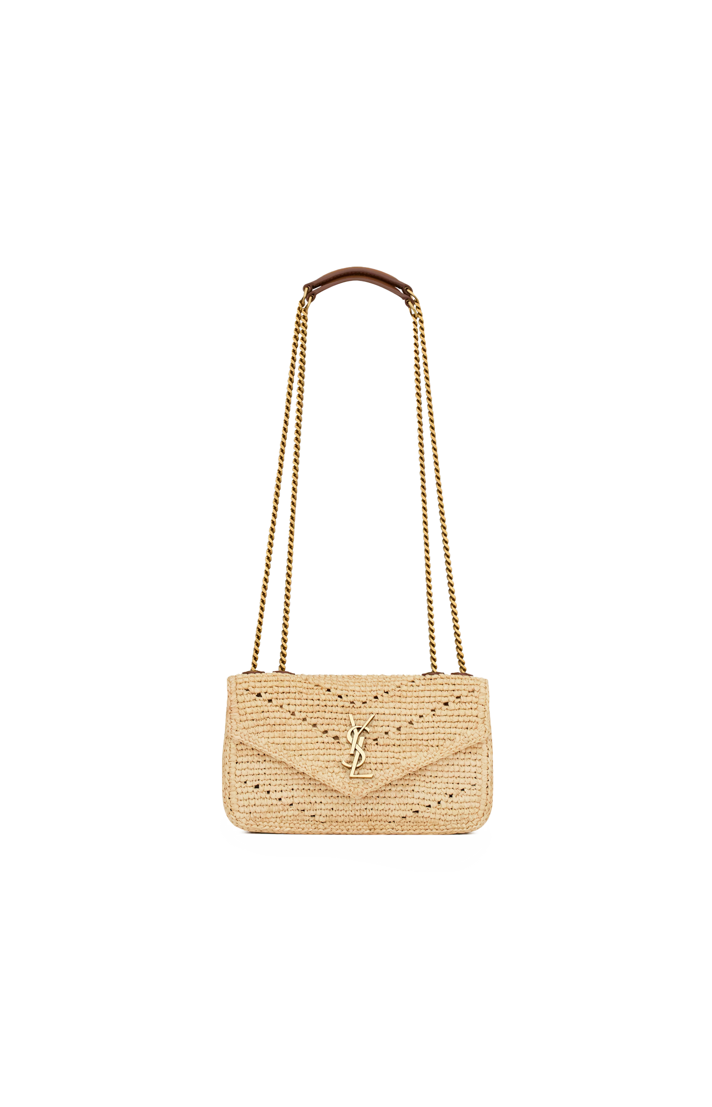 Loulou Mini Shoulder Bag in Raffia