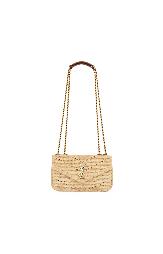 Loulou Mini Shoulder Bag in Raffia