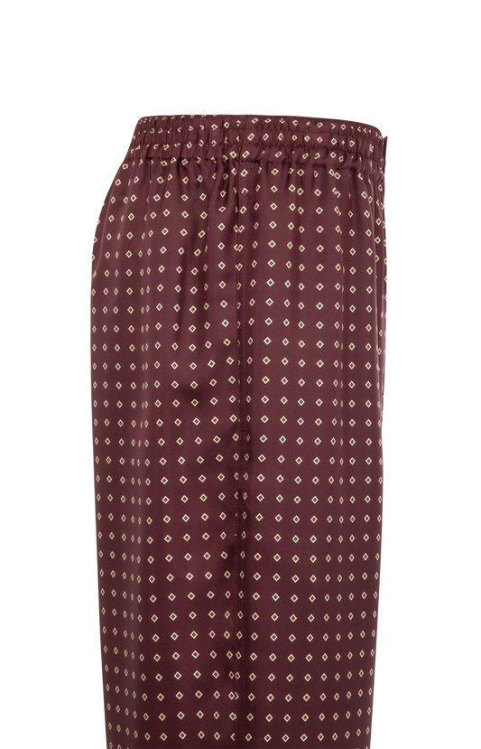 Saint Laurent Pajama Pants in Diamond Silk Satin