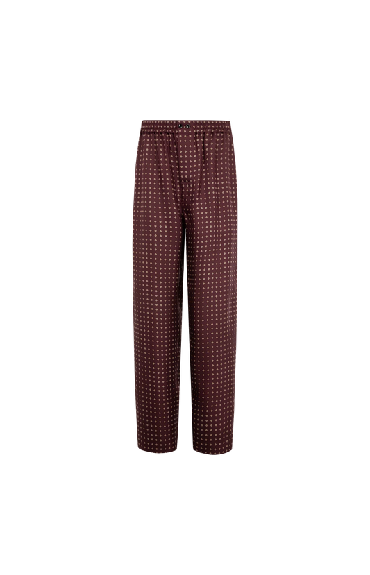 Saint Laurent Pajama Pants in Diamond Silk Satin