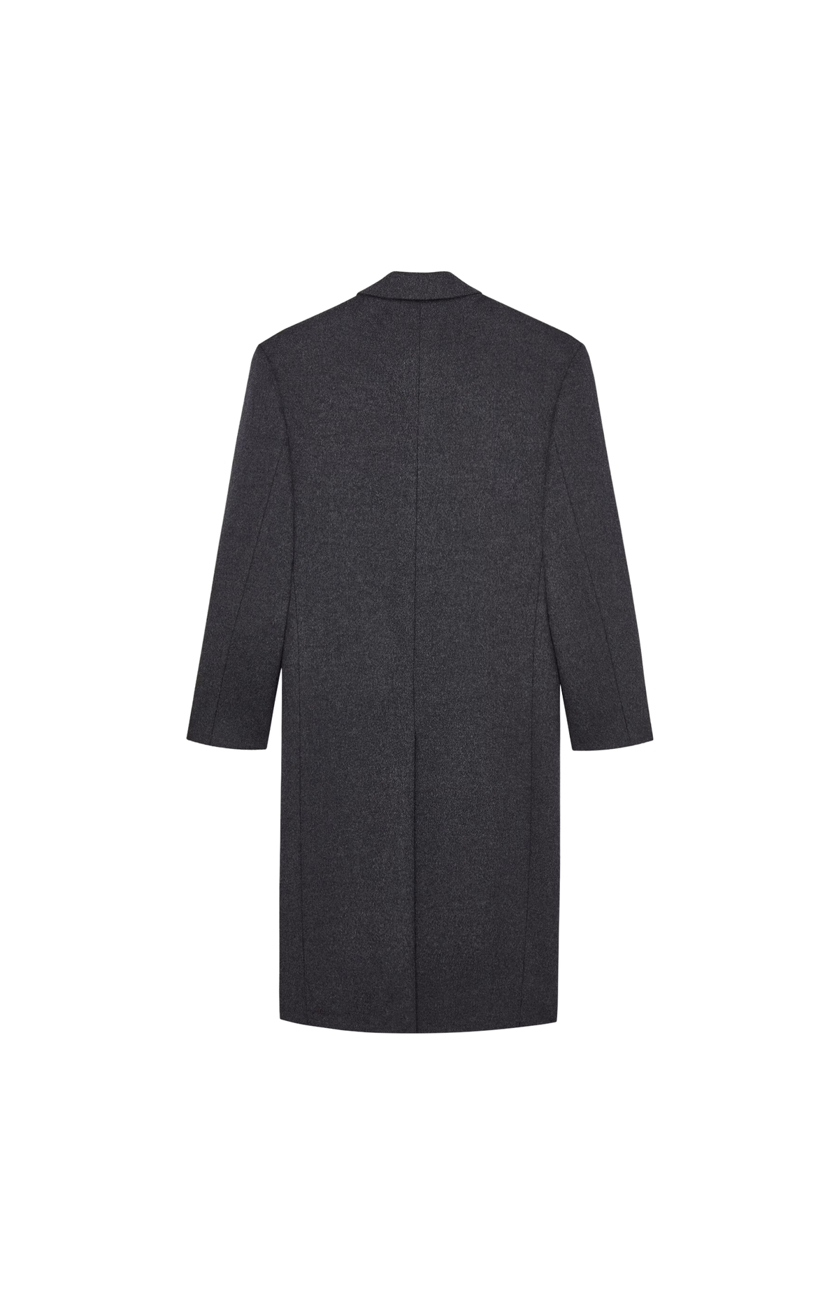 Saint Laurent Coat in Double-Face Brushed Wool Felt in Anthracite — product photo 2