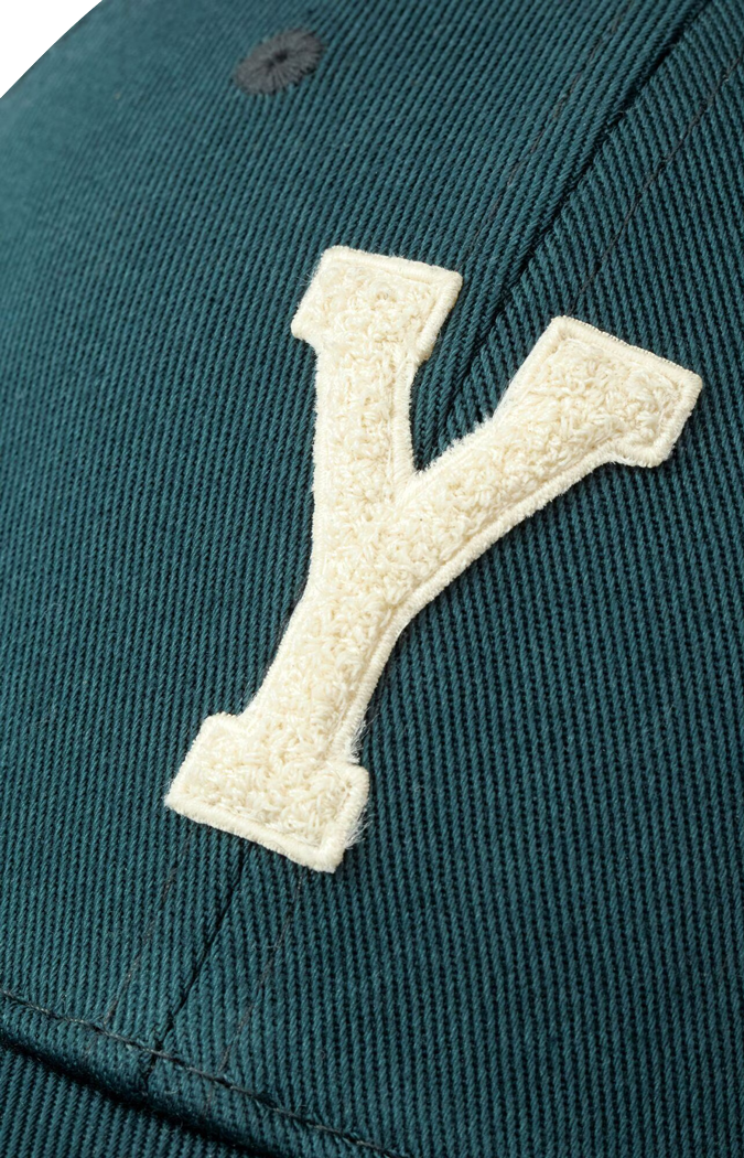 Y Varsity Cap in Gabardine in Green