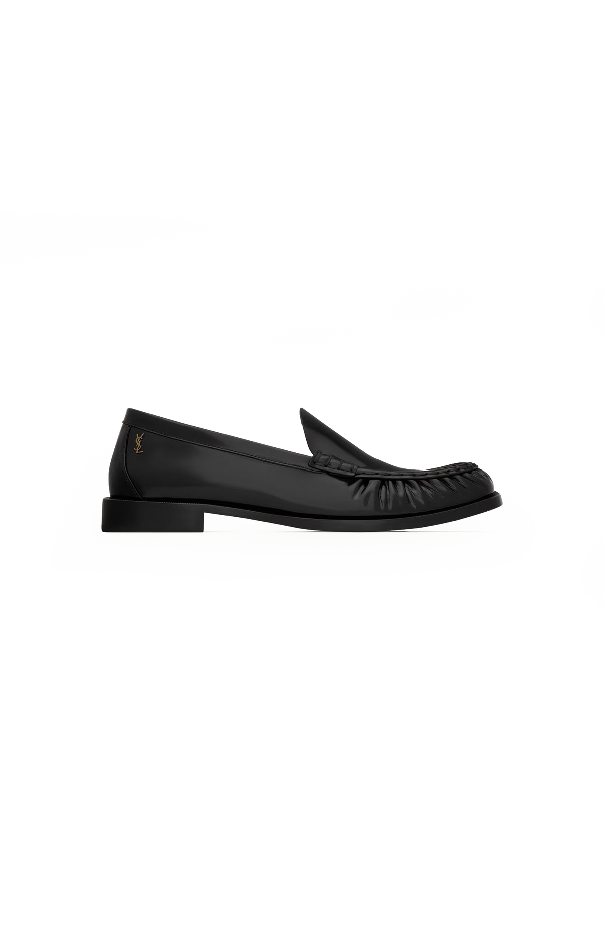 Theobald Loafers in Glazed Leather in Black