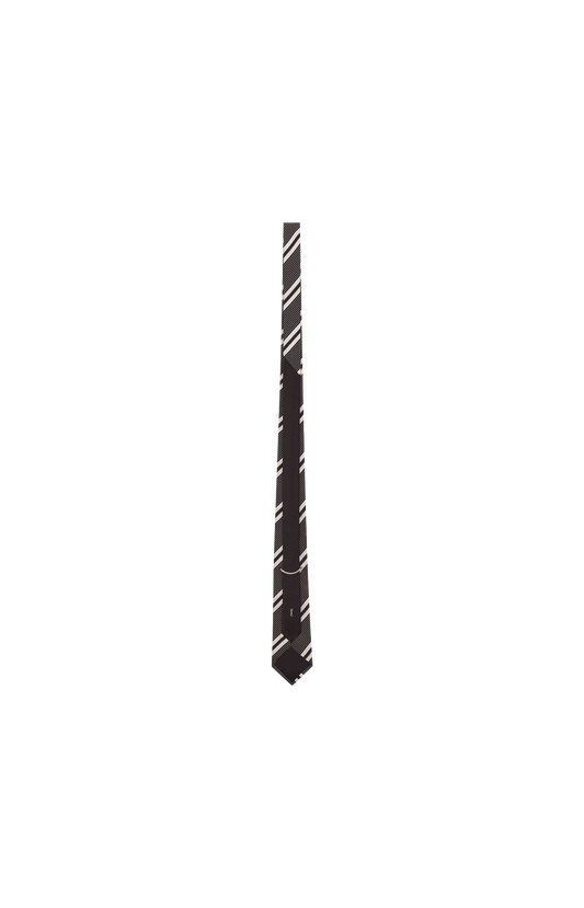 Striped Tie in Silk Jacquard