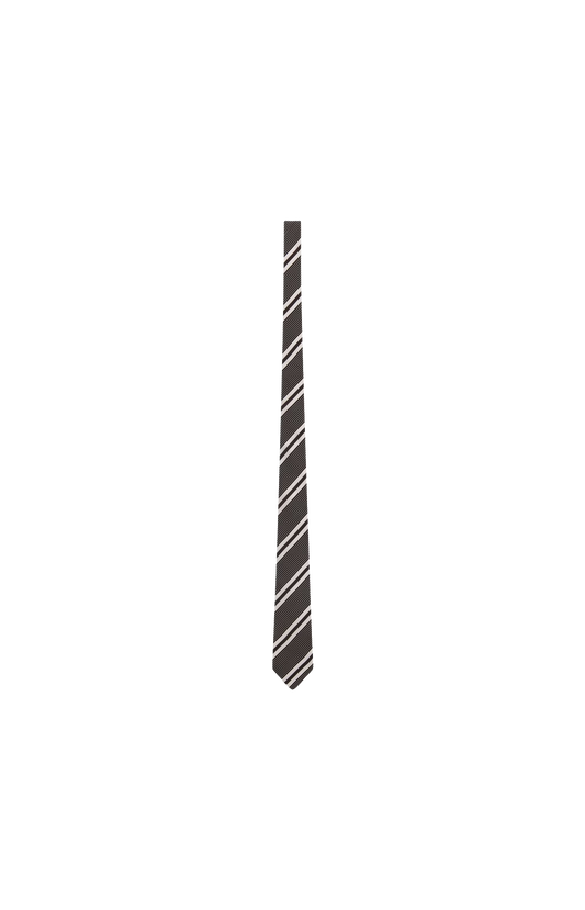 Striped Tie in Silk Jacquard