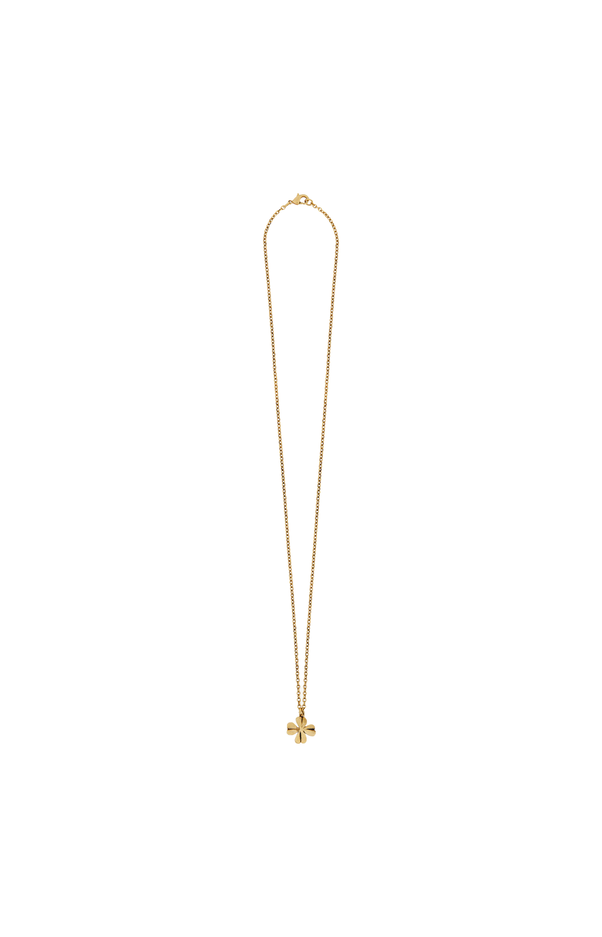 Clover Necklace in Metal in Gold