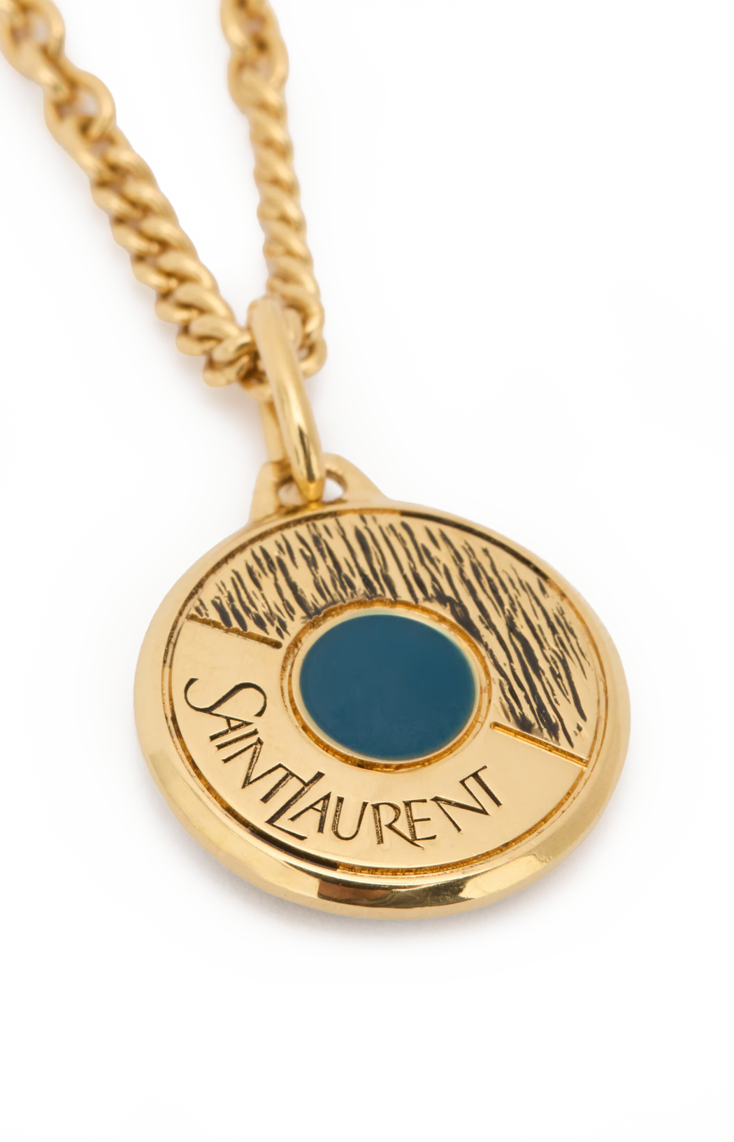 Saint Laurent Medallion Necklace in Metal