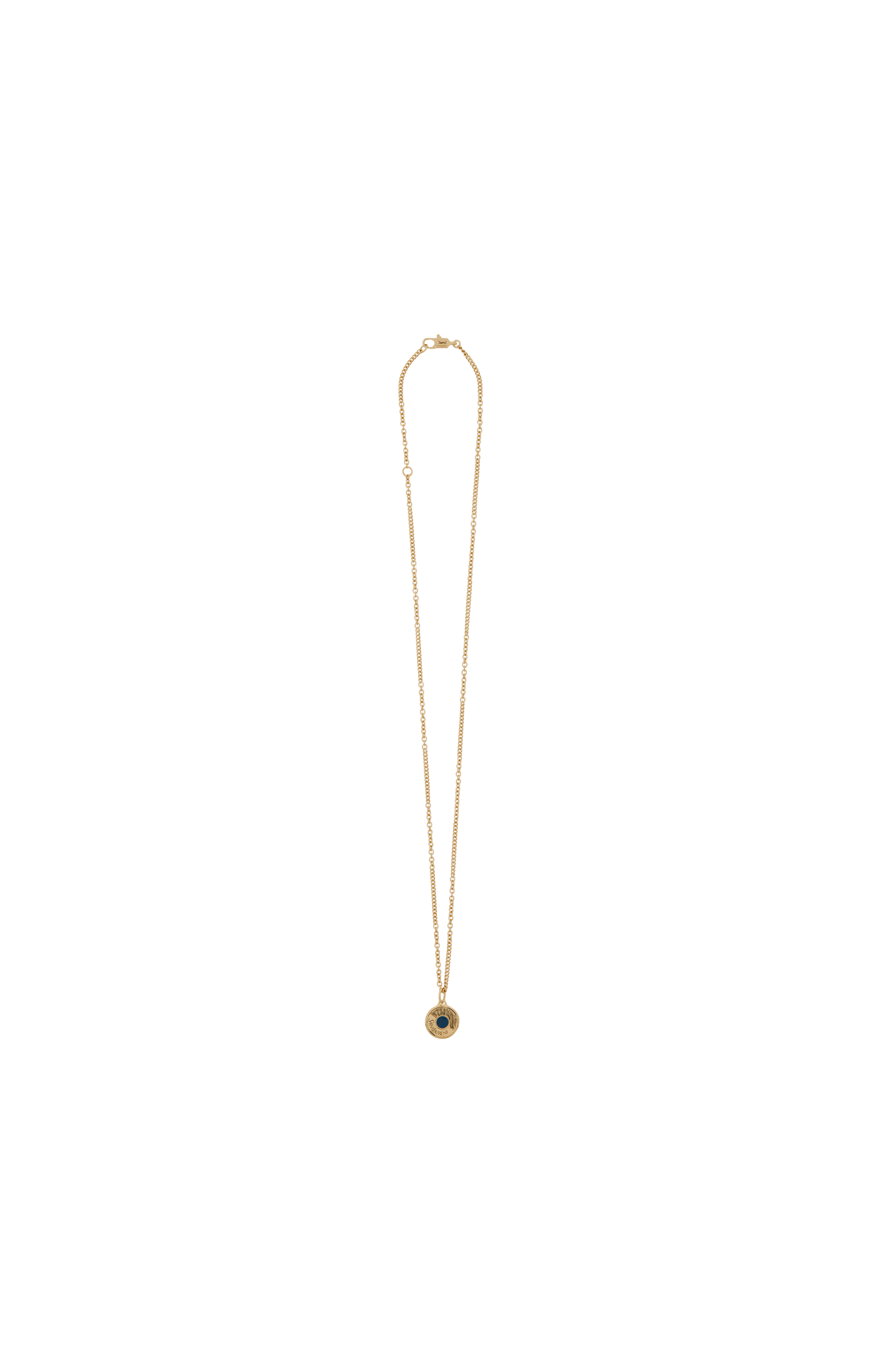 Saint Laurent Medallion Necklace in Metal