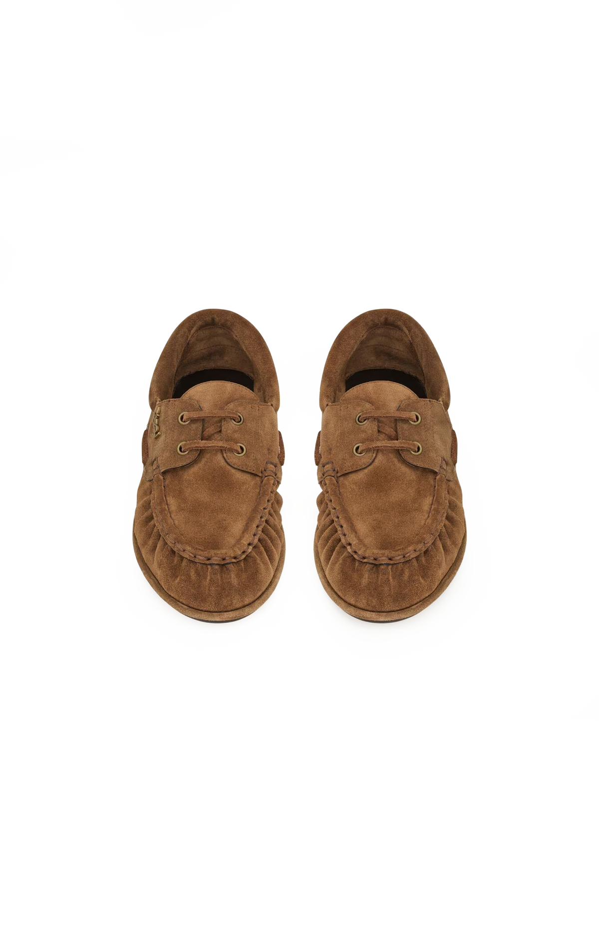 Saint Laurent Le Loafer Boat Shoes in Suede in Cigar — product photo 2
