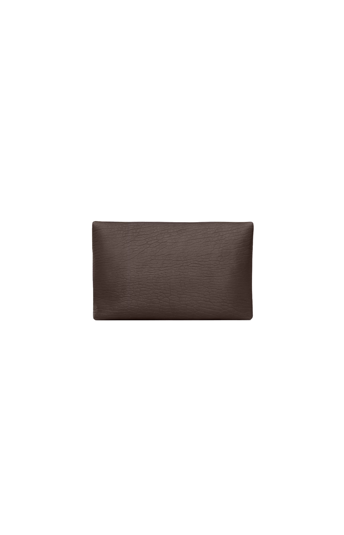 Cassandre Large Envelope Pouch in Lambskin in Brown