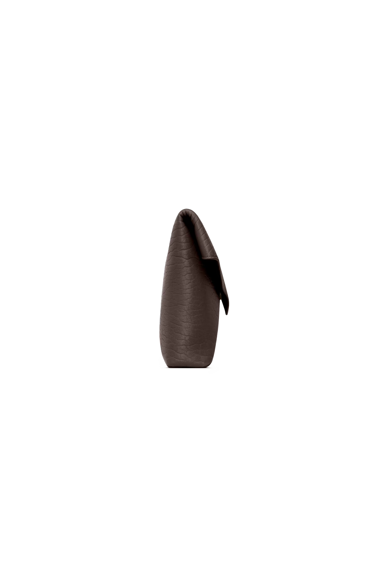 Cassandre Large Envelope Pouch in Lambskin in Brown