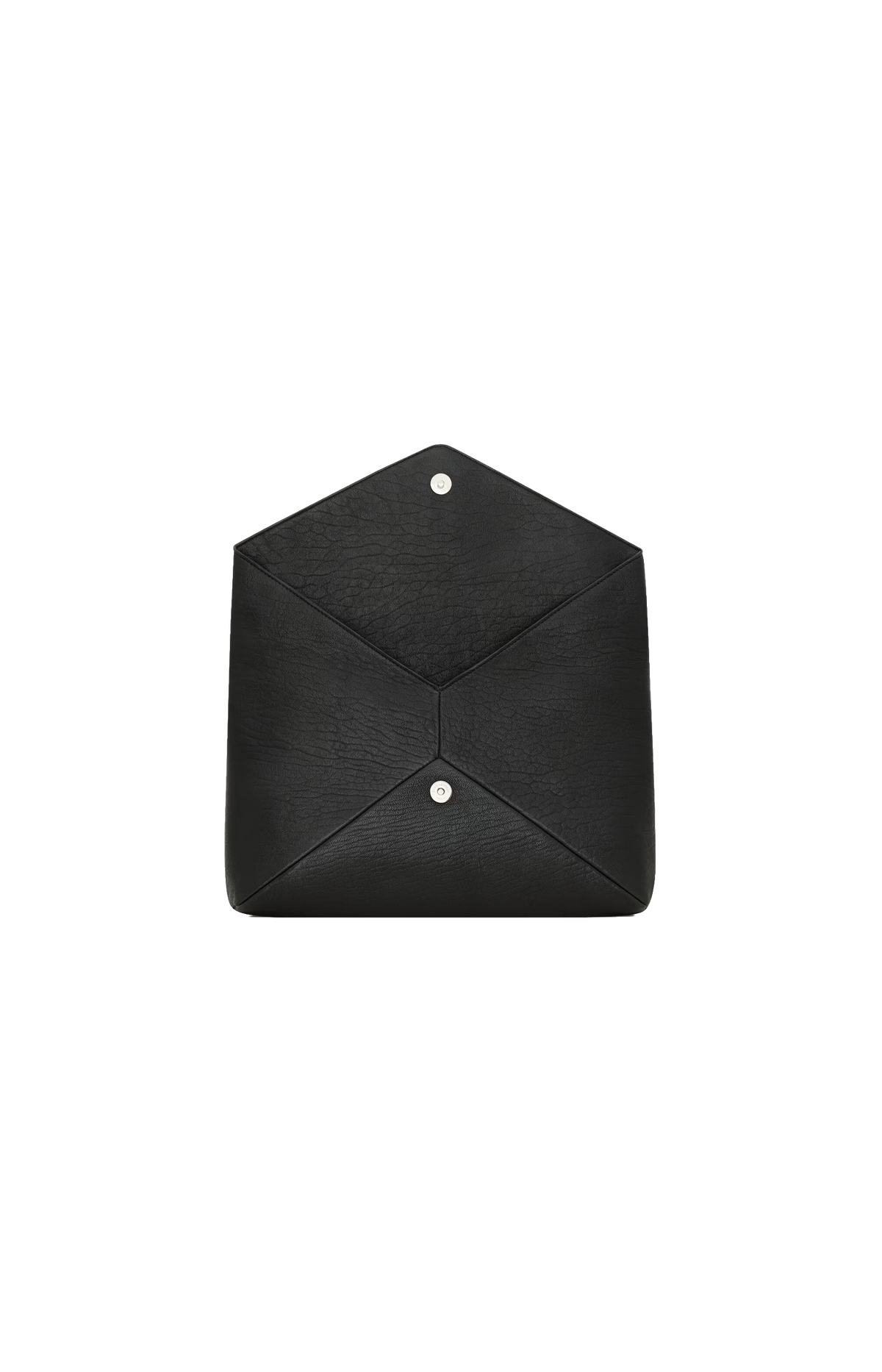 Cassandre Large Envelope Pouch in Black Lambskin