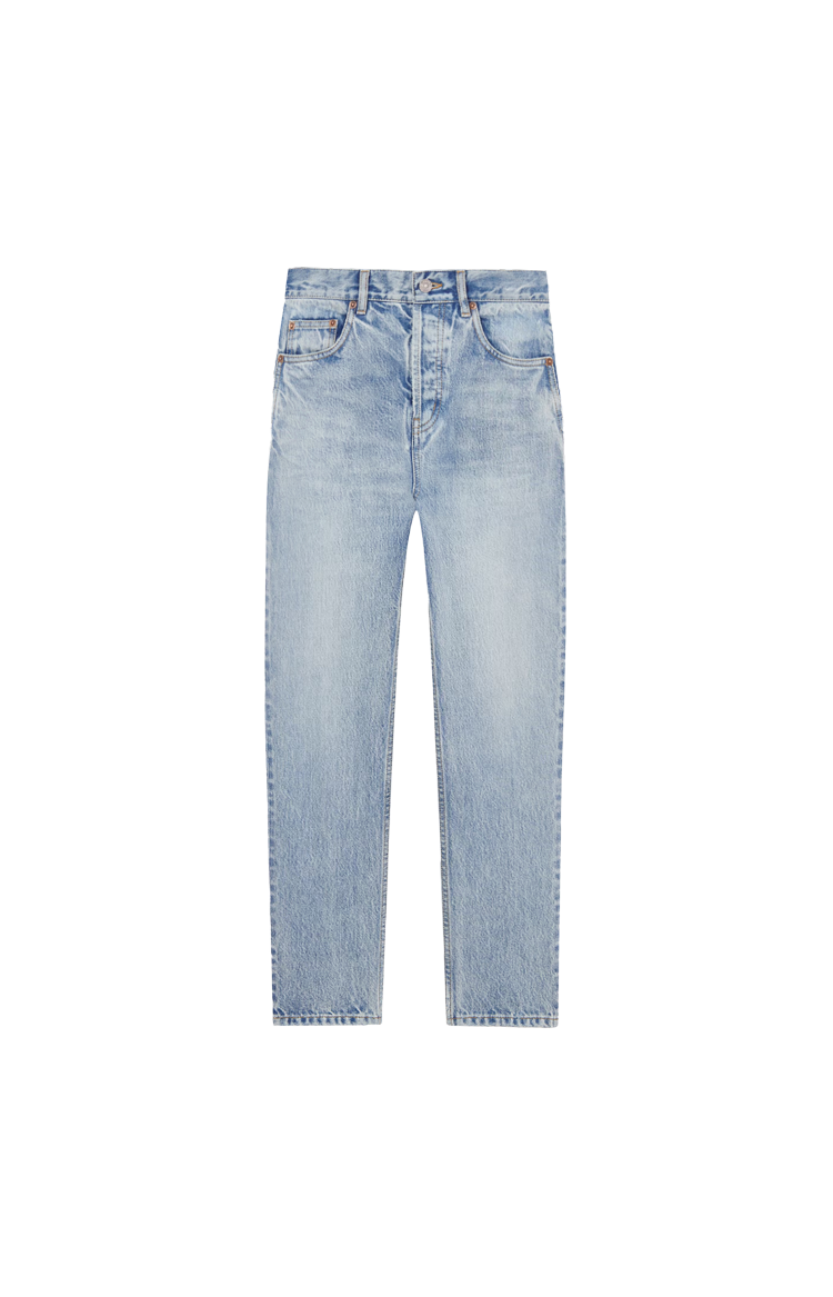 Saint Laurent 90's High-Rise Cropped Slim Jeans