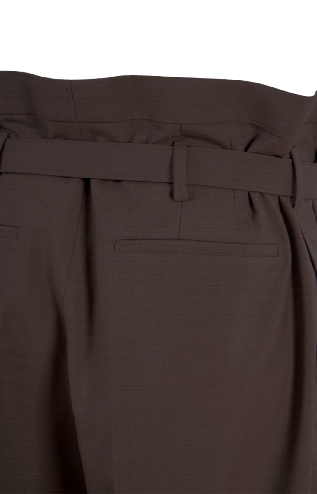 paperbag pants in wool and mohair