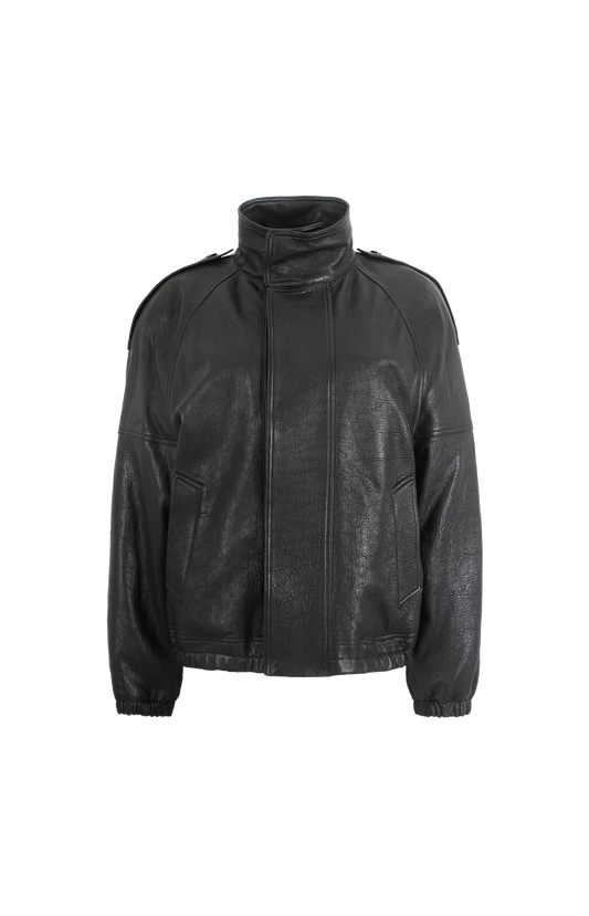 Saint Laurent Black Leather Jacket