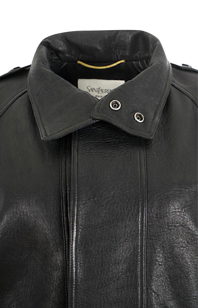 Saint Laurent Black Leather Jacket