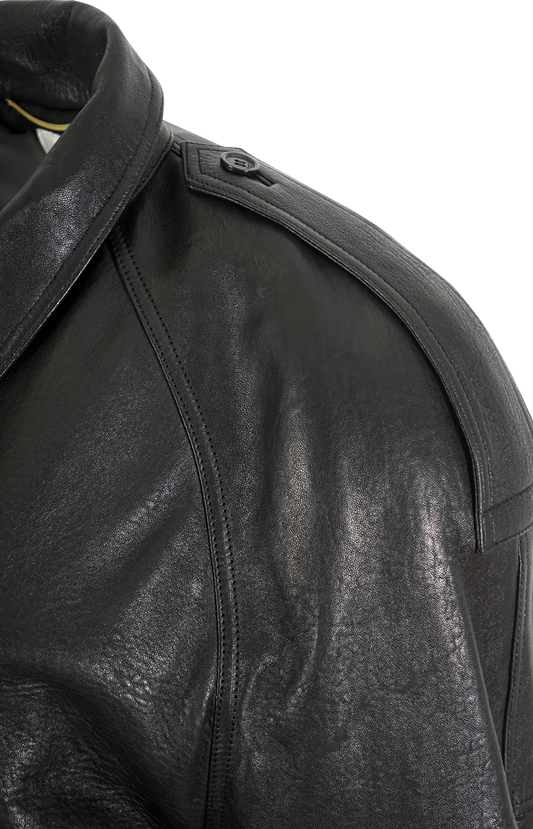 Saint Laurent Black Leather Jacket