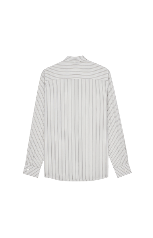 CASSANDRE slim shirt in striped viscose