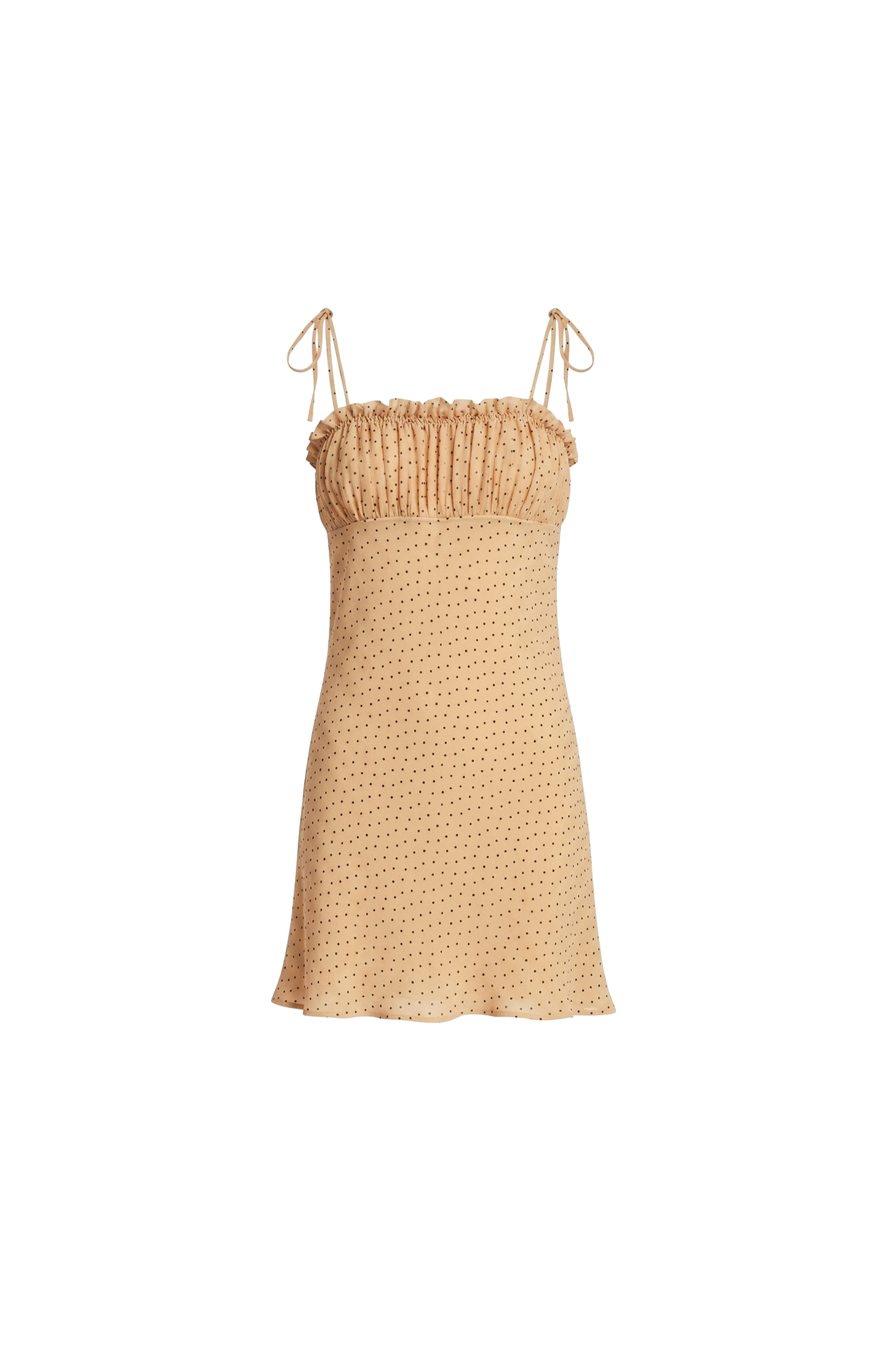 Polka Dot Silk Mini Dress