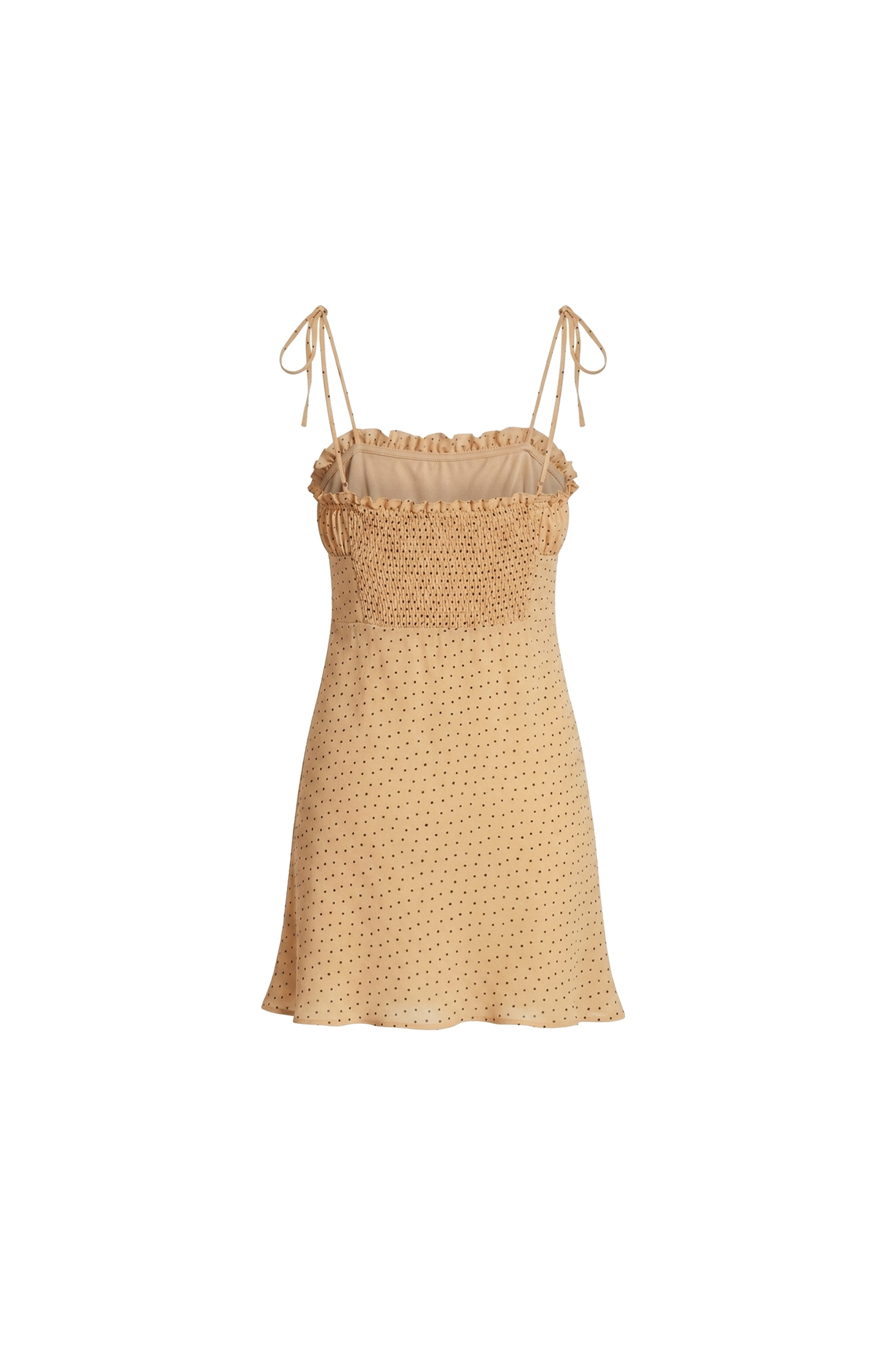 Polka Dot Silk Mini Dress