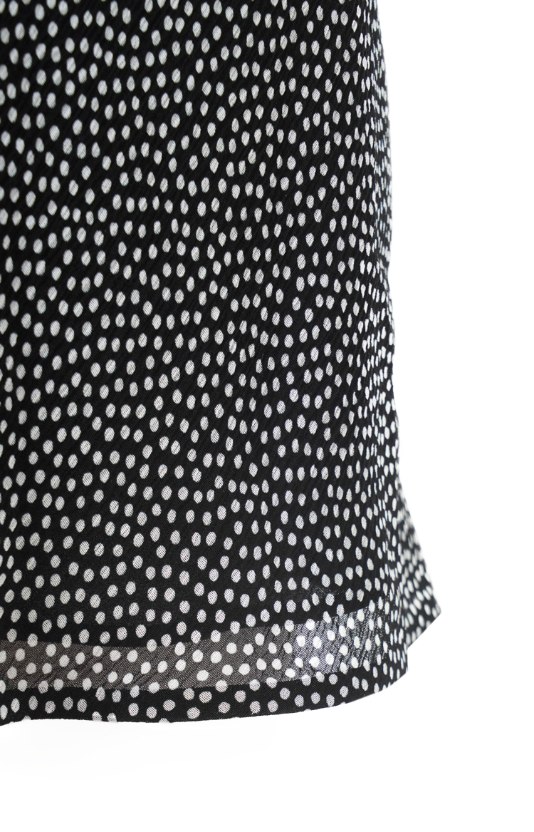 Crepe Polka Dot Dress