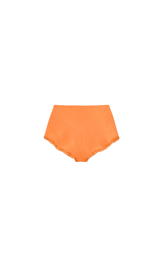 Embroidered Lingerie Shorts in Silk Crepe Muslin
